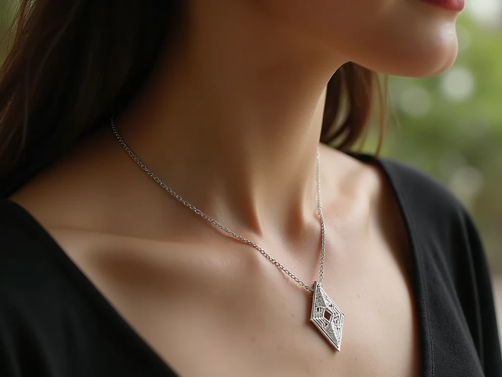 Zilveren ketting met hanger van Prexalonax