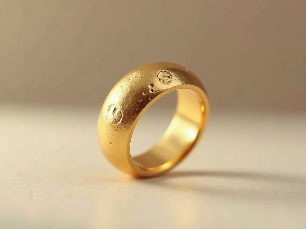 Handgemaakte gouden ring van Prexalonax